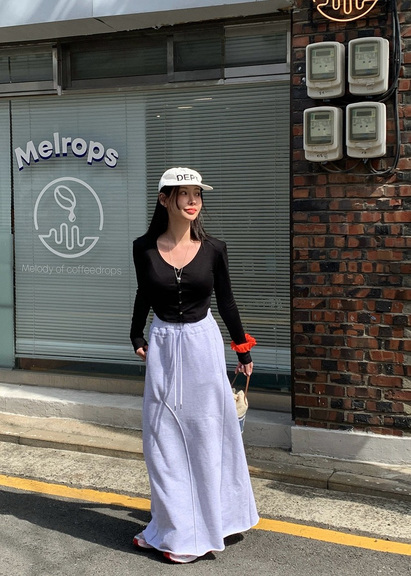REVE CITE-L韓國直郵㊣東大門實拍女裝新品人氣推薦職業長裙REVE CITE長裙