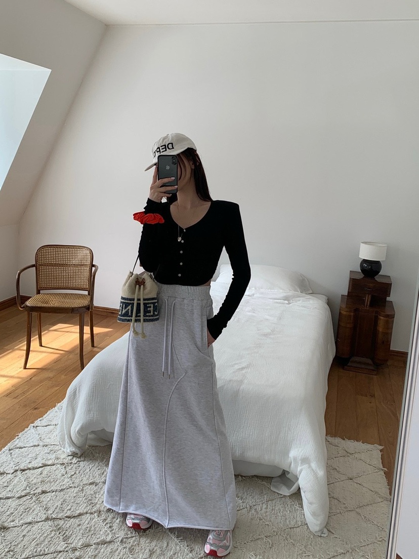 REVE CITE-L韓國直郵㊣東大門實拍女裝新品人氣推薦職業長裙REVE CITE長裙