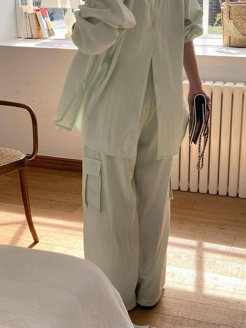 REVE CITE-L東大門直郵女士新款熱賣真品時尚休閑褲工裝褲REVE CITE休閑褲
