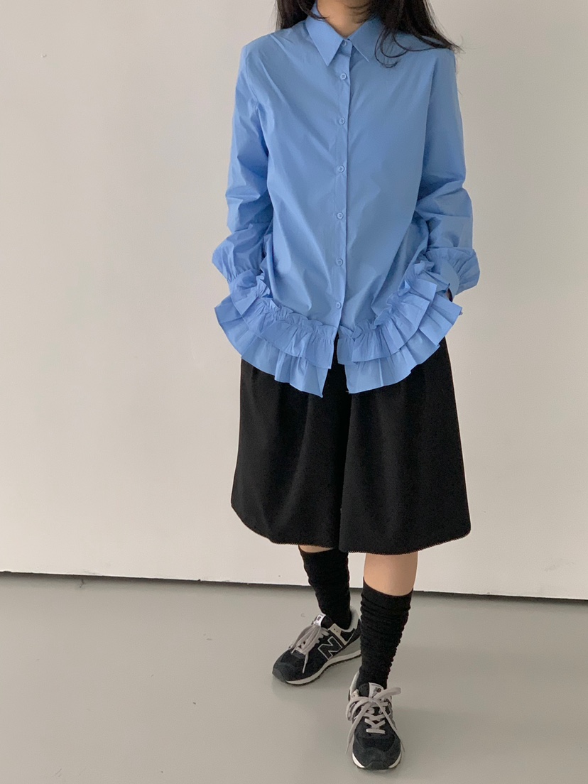 BEFORE SUNRISE韓國代購女裝新品真品熱賣休閑25春夏襯衫蕾絲衫BEFORE SUNRISE襯衫/蕾絲衫