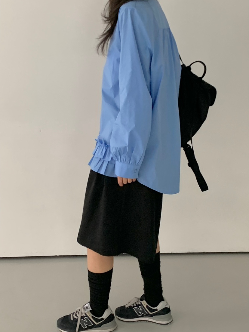 BEFORE SUNRISE韓國代購女裝新品真品熱賣休閑25春夏襯衫蕾絲衫BEFORE SUNRISE襯衫/蕾絲衫