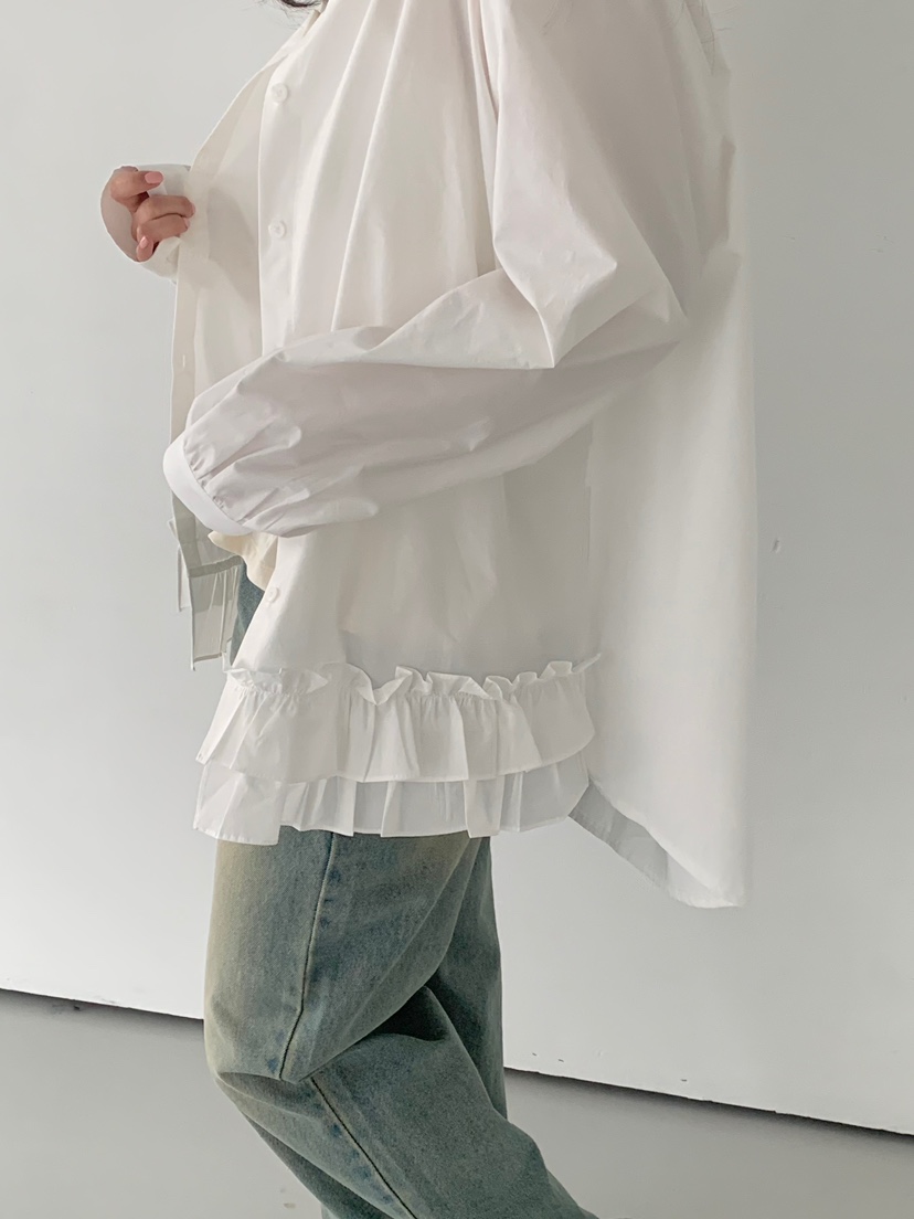 BEFORE SUNRISE韓國代購女裝新品真品熱賣休閑25春夏襯衫蕾絲衫BEFORE SUNRISE襯衫/蕾絲衫