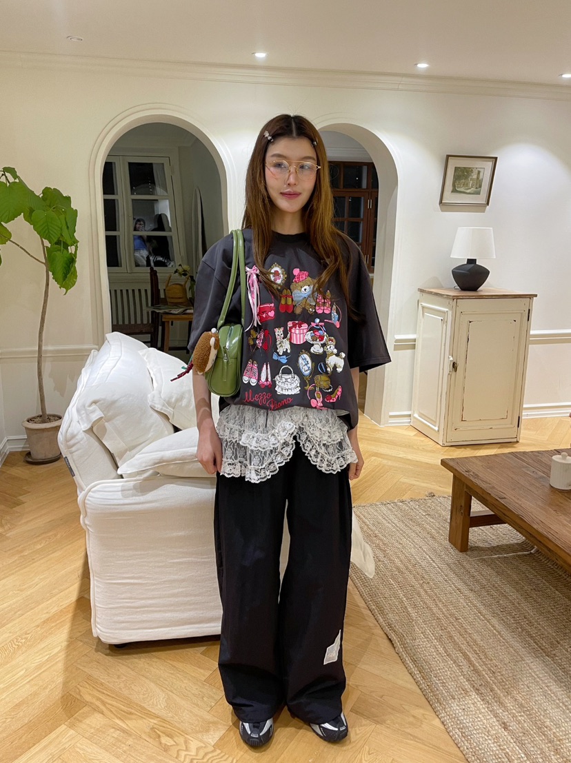 BOUTIQUE-L東大門直郵女士新品推薦真品時尚熱賣25春夏T恤BOUTIQUE-LT恤