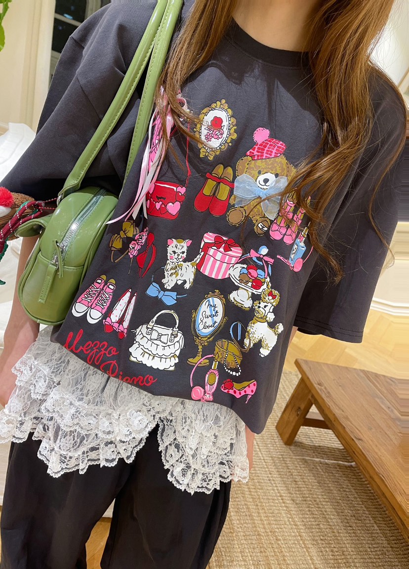 BOUTIQUE-L東大門直郵女士新品推薦真品時尚熱賣25春夏T恤BOUTIQUE-LT恤