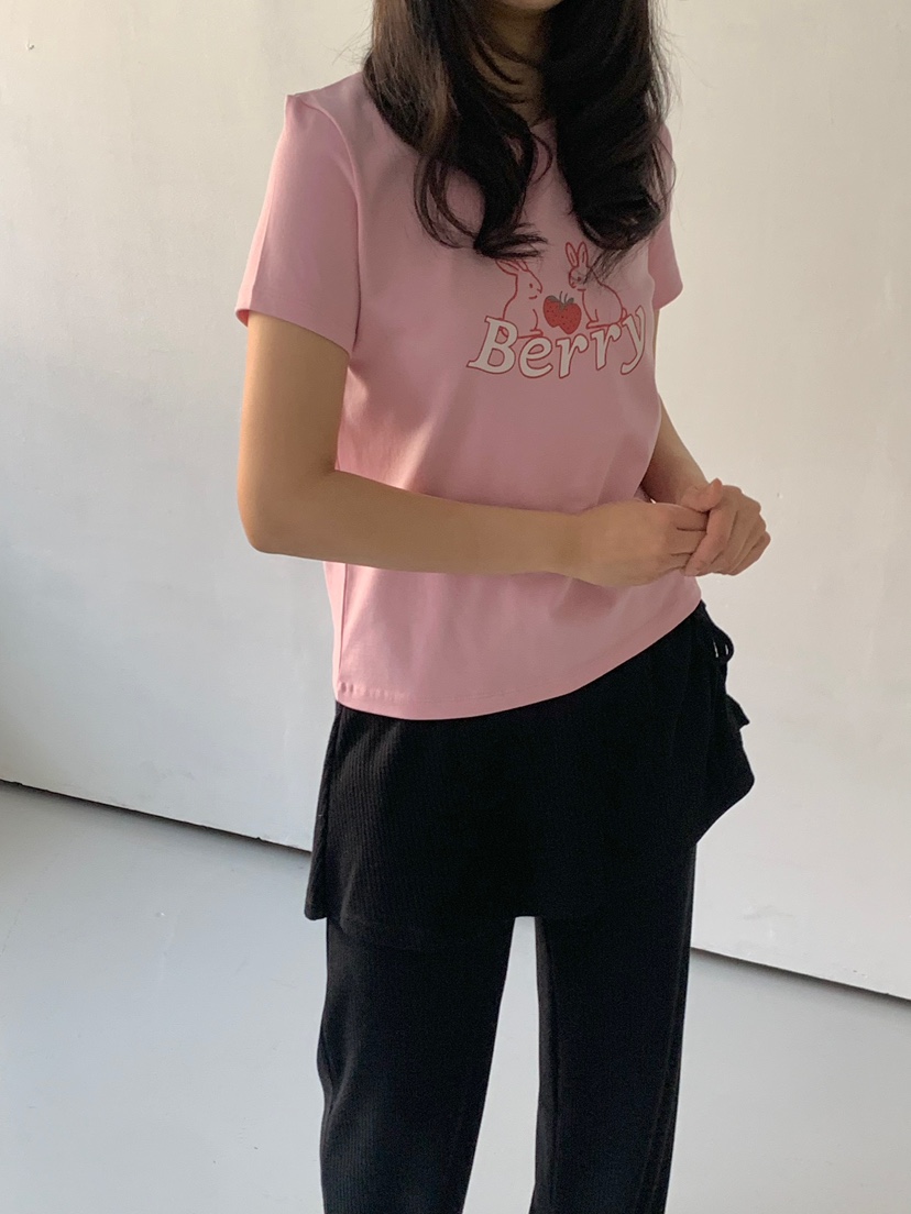 BEFORE SUNRISE韓國直郵女士新款熱賣真品時尚職業25春夏T恤BEFORE SUNRISET恤