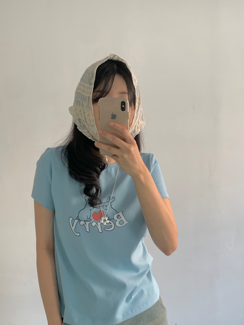 BEFORE SUNRISE韓國直郵女士新款熱賣真品時尚職業25春夏T恤BEFORE SUNRISET恤