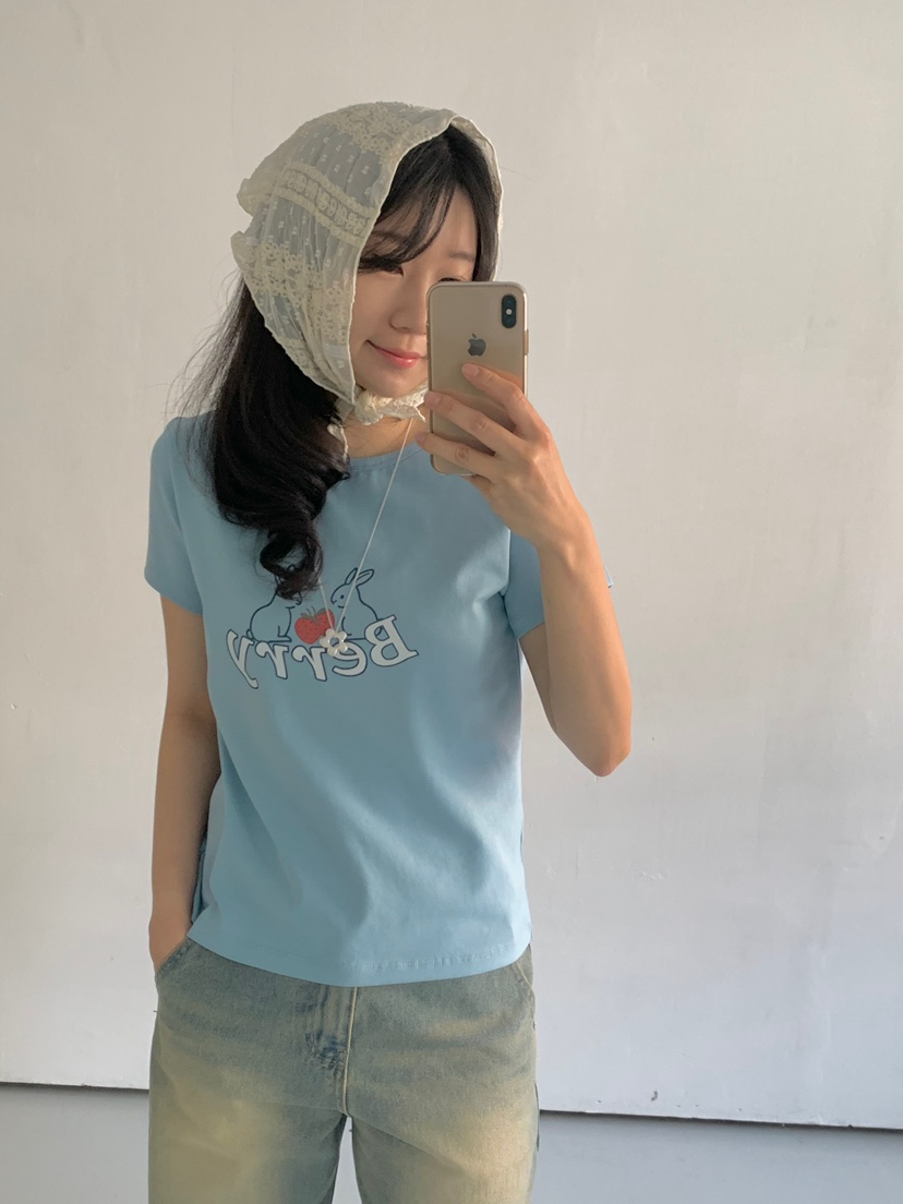 BEFORE SUNRISE韓國直郵女士新款熱賣真品時尚職業25春夏T恤BEFORE SUNRISET恤