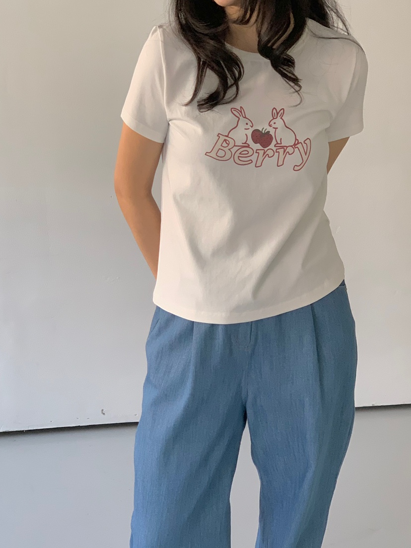 BEFORE SUNRISE韓國直郵女士新款熱賣真品時尚職業25春夏T恤BEFORE SUNRISET恤