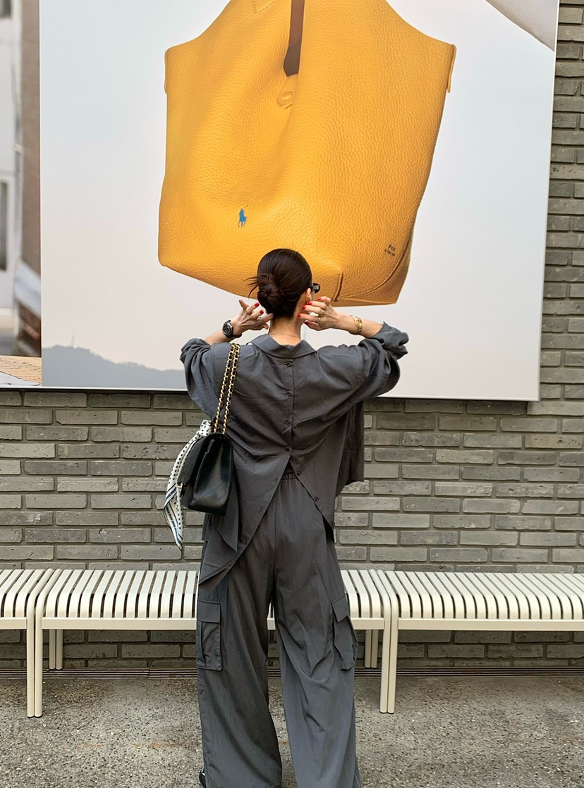 REVE CITE-L韓國直郵女裝新款休閑熱賣25春夏時尚襯衫蕾絲衫REVE CITE襯衫/蕾絲衫