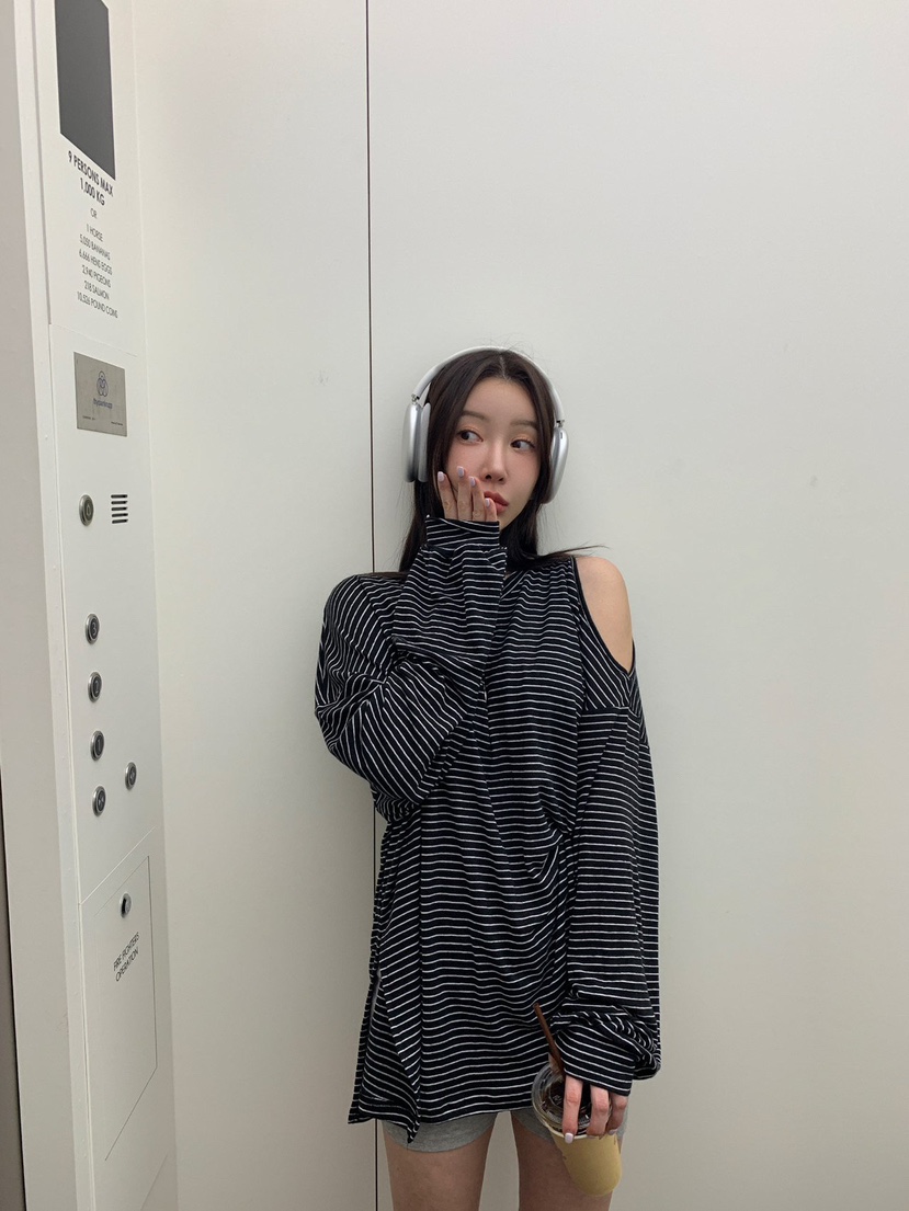 REVE CITE-L韓國代購女士新品推薦人氣真品時尚休閑長袖T恤REVE CITE長袖T恤