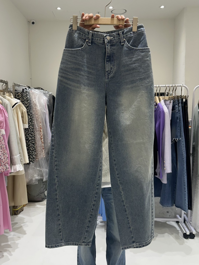 LUCIA韓國直郵女裝新品人氣真品休閑熱賣25春夏職業推薦牛仔褲LUCIA牛仔褲