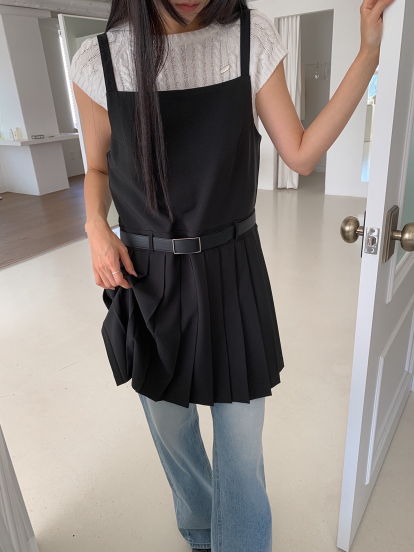 GOYOU東大門代購女士新品職業熱賣25春夏真品時尚連衣裙褶皺de goyou連衣裙