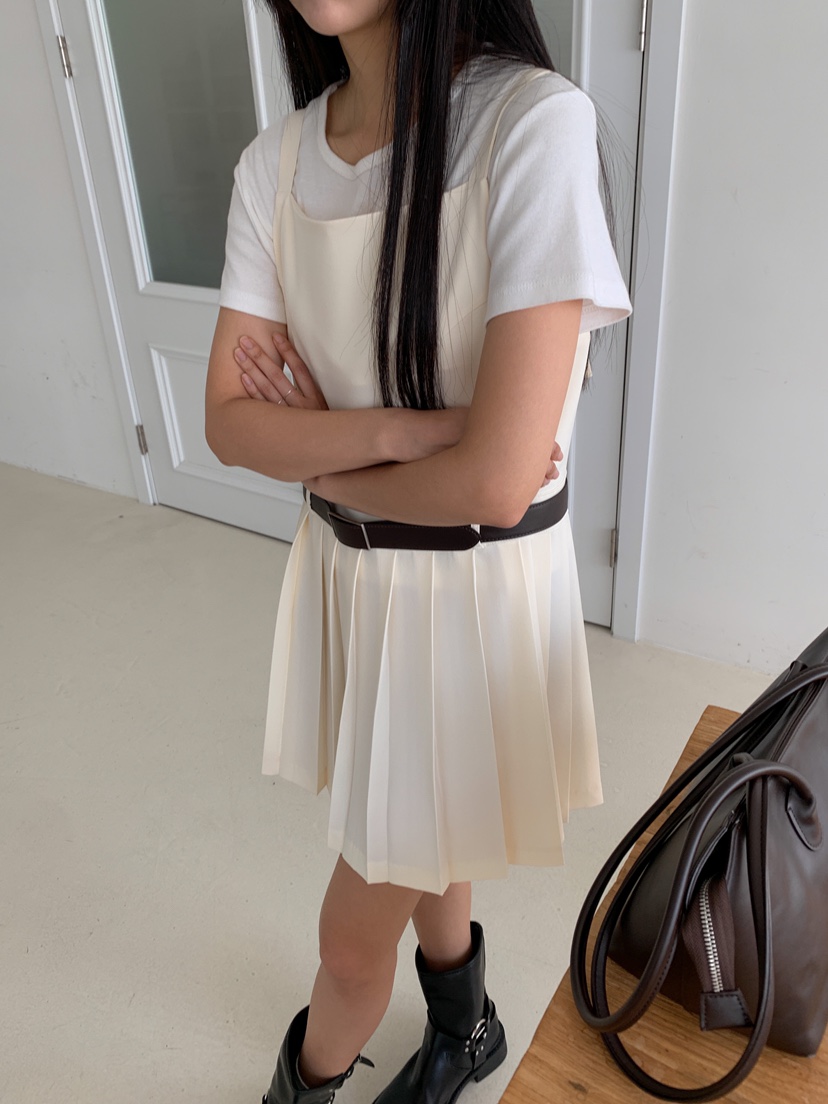 GOYOU東大門代購女士新品職業熱賣25春夏真品時尚連衣裙褶皺de goyou連衣裙