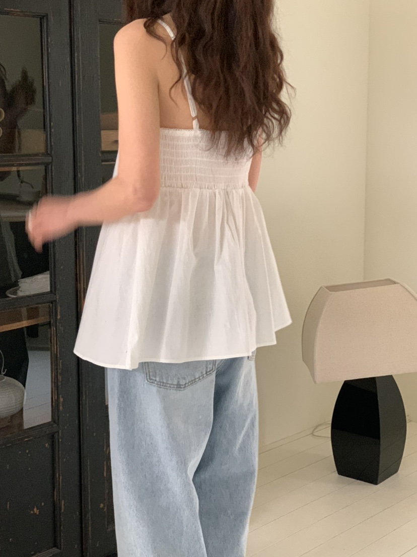 OURS韓國直郵女裝新款推薦人氣休閑職業25春夏吊帶背心兔子OURS吊帶/背心