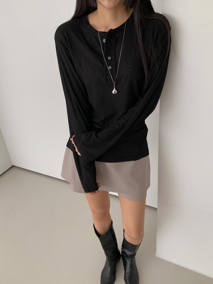 GOYOU東大門直郵女士新款真品休閑時尚25春夏熱賣推薦長袖T恤de goyou長袖T恤