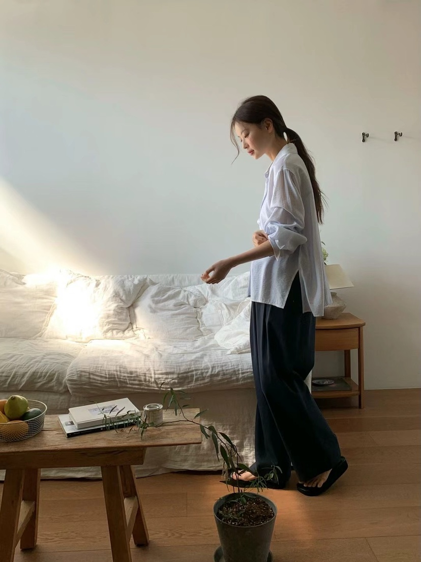 ANOU東大門直郵女裝新品熱賣職業真品時尚休閑推薦25春夏休閑褲ANOU休閑褲