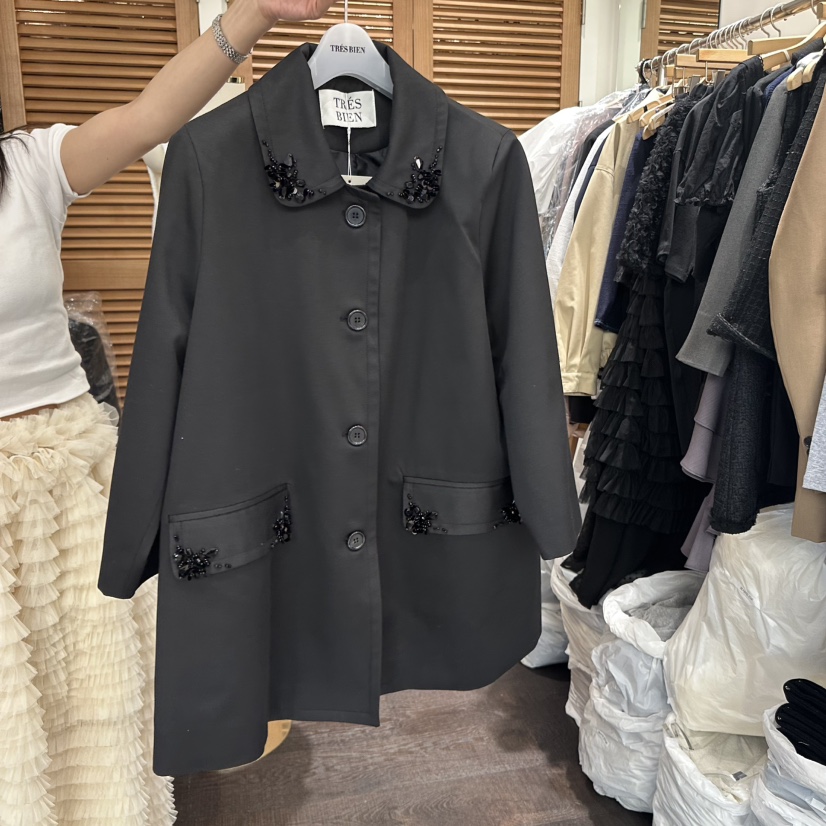 TRES BIEN東大門直郵女裝新品時尚人氣真品休閑推薦夾克刺繡TRES BIEN夾克圖色2