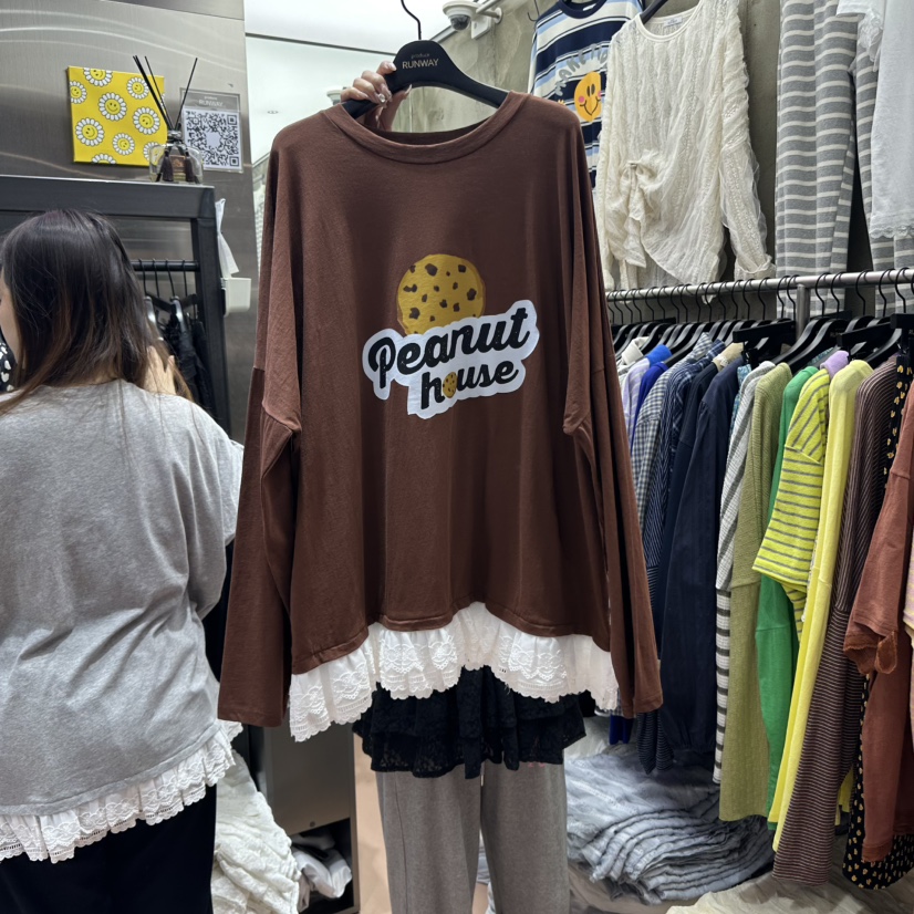 RUNWAY-런웨이東大門直郵女士新品休閑推薦真品時尚長袖T恤RUNWAY長袖T恤圖色4