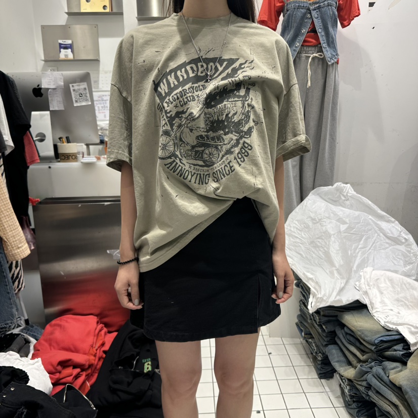 THE WEEKND韓國直郵女士新品推薦熱賣職業真品25春夏休閑T恤THE WEEKNDT恤