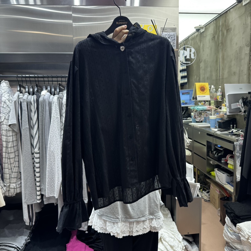 RUNWAY-런웨이東大門直郵女士新品熱賣時尚人氣襯衫蕾絲衫RUNWAY襯衫/蕾絲衫圖色2