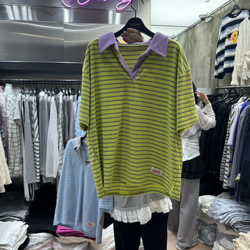 RUNWAY-런웨이東大門代購女裝新款職業25春夏熱賣推薦真品T恤RUNWAYT恤圖色2
