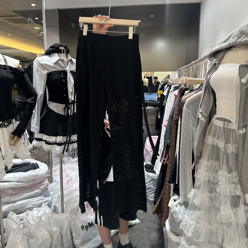 OUR MINUTE東大門直郵女士新品熱賣真品推薦人氣休閑褲蕾絲OUR MINUTE休閑褲圖色3