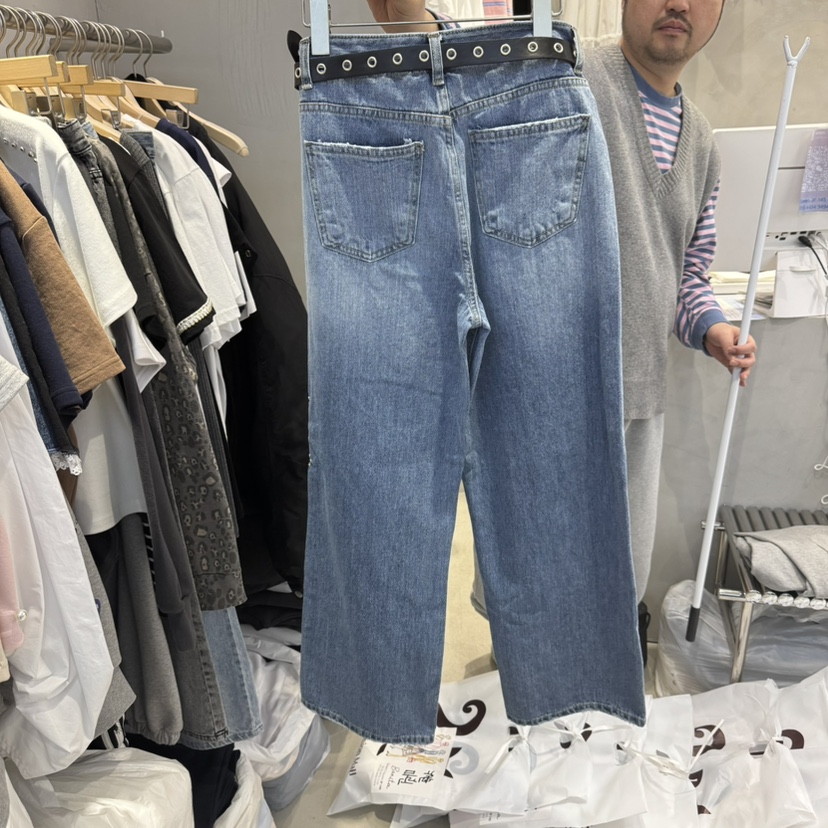 BONITA-Q東大門實拍女士新品人氣休閑真品推薦時尚25春夏牛仔褲BONITA-Q牛仔褲