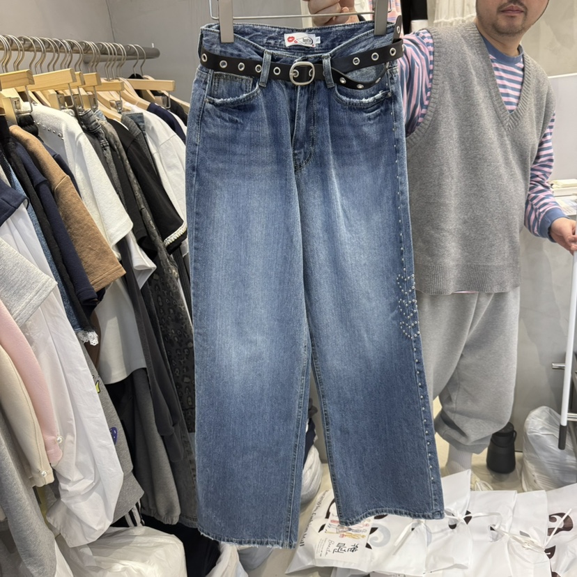 BONITA-Q東大門實拍女士新品人氣休閑真品推薦時尚25春夏牛仔褲BONITA-Q牛仔褲