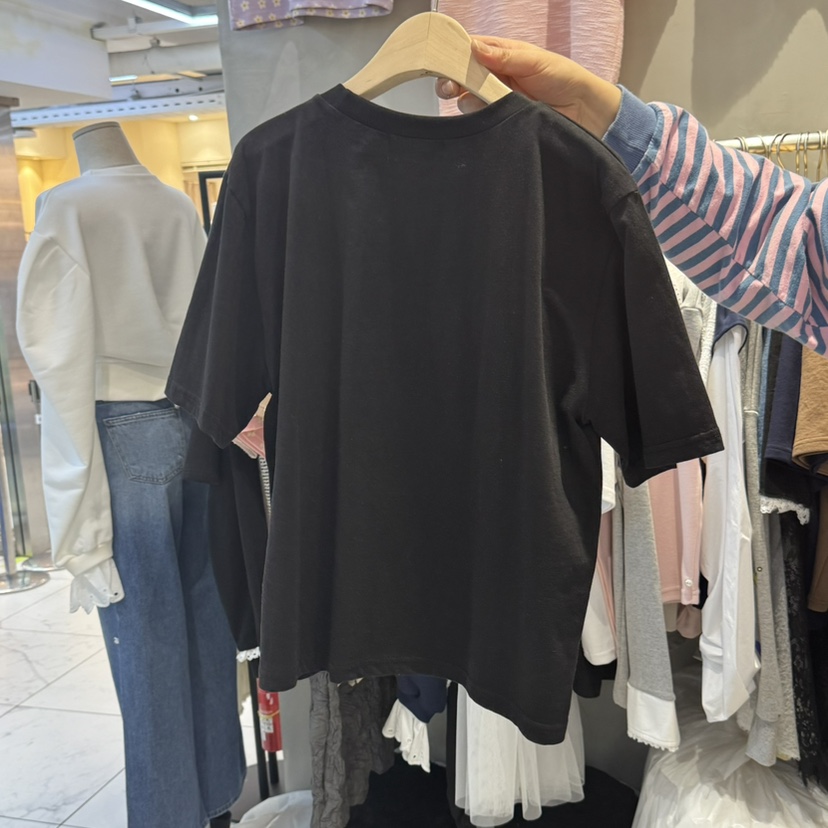 BONITA-Q東大門直郵女裝新品25春夏時尚熱賣推薦休閑職業T恤BONITA-QT恤