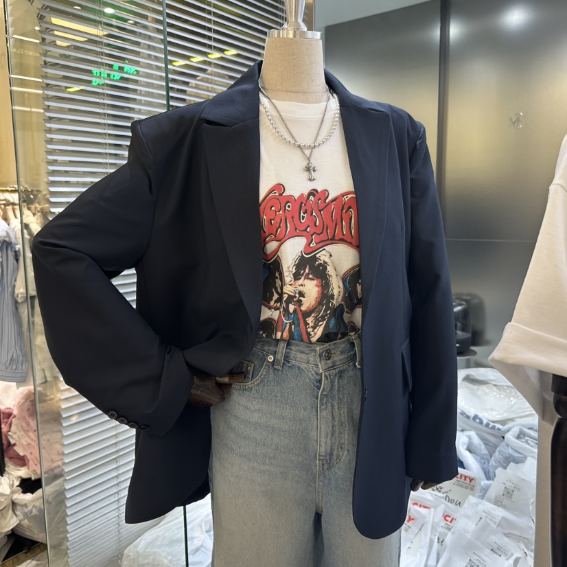 MADCITY韓國代購女裝新款休閑25春夏熱賣職業時尚人氣真品夾克MADCITY夾克