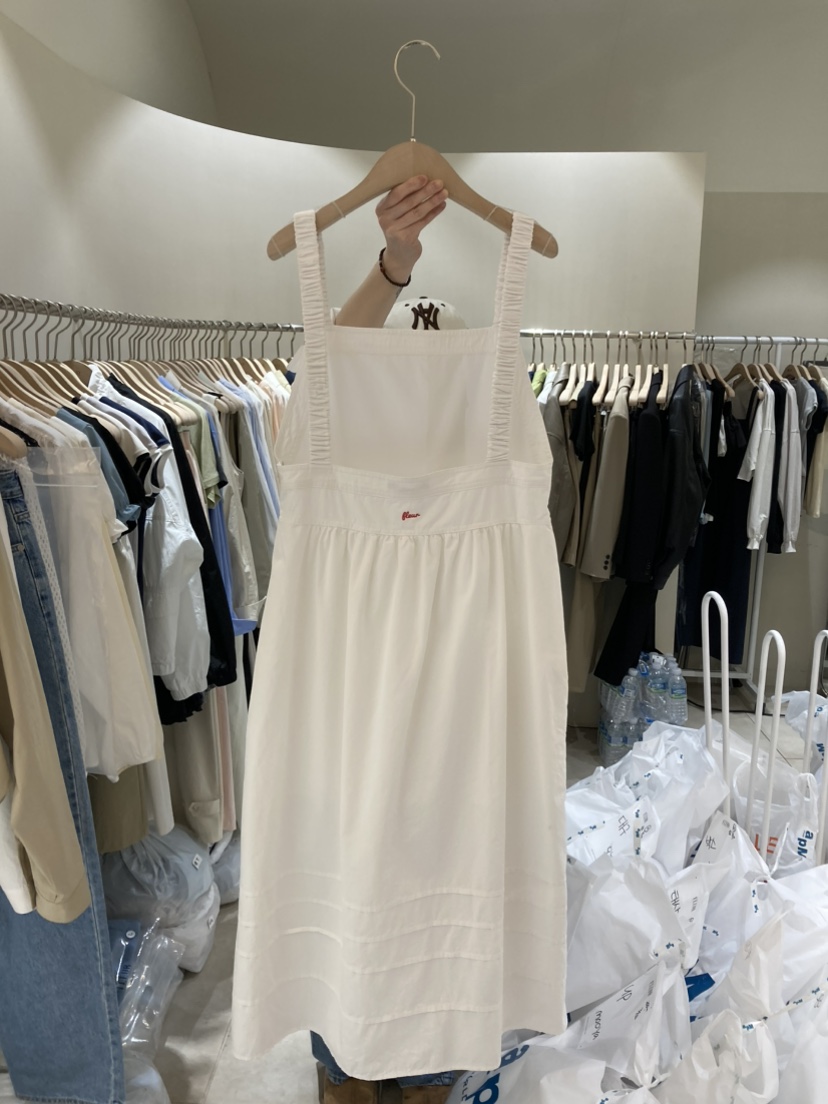 FLEUR-P韓國代購女裝新款25春夏時尚真品熱賣職業休閑連衣裙FLEUR連衣裙