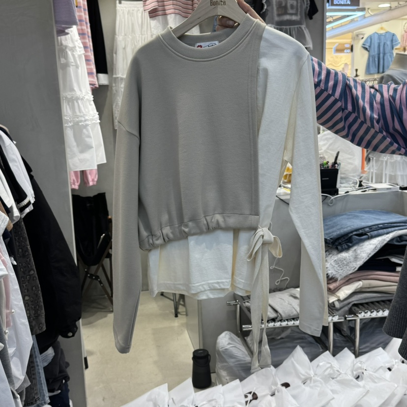 BONITA-Q韓國直郵女士新品休閑25春夏推薦時尚人氣職業衛衣BONITA-Q衛衣