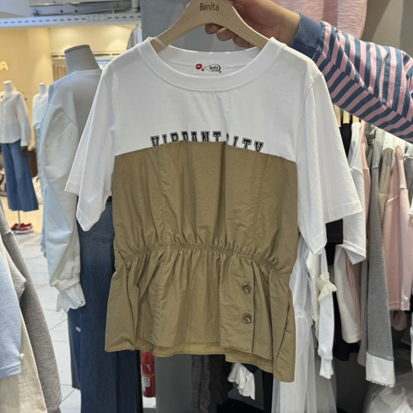 BONITA-Q東大門直郵女裝新品休閑職業推薦時尚25春夏人氣T恤BONITA-QT恤