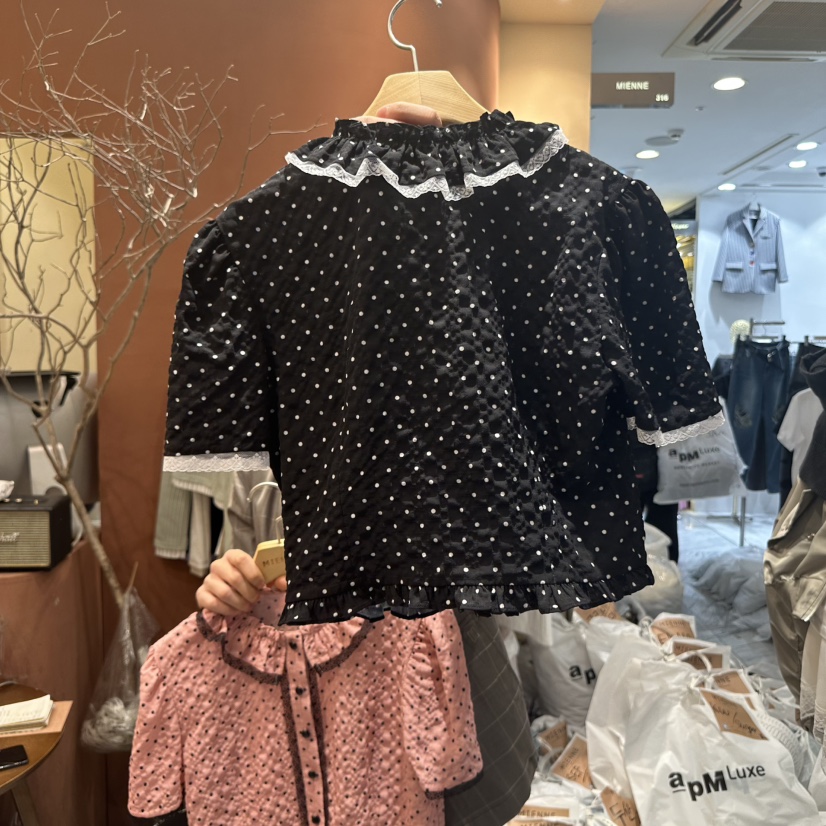 MIENNE韓國直郵女裝新品25春夏真品休閑熱賣人氣襯衫蕾絲衫MIENNE襯衫/蕾絲衫