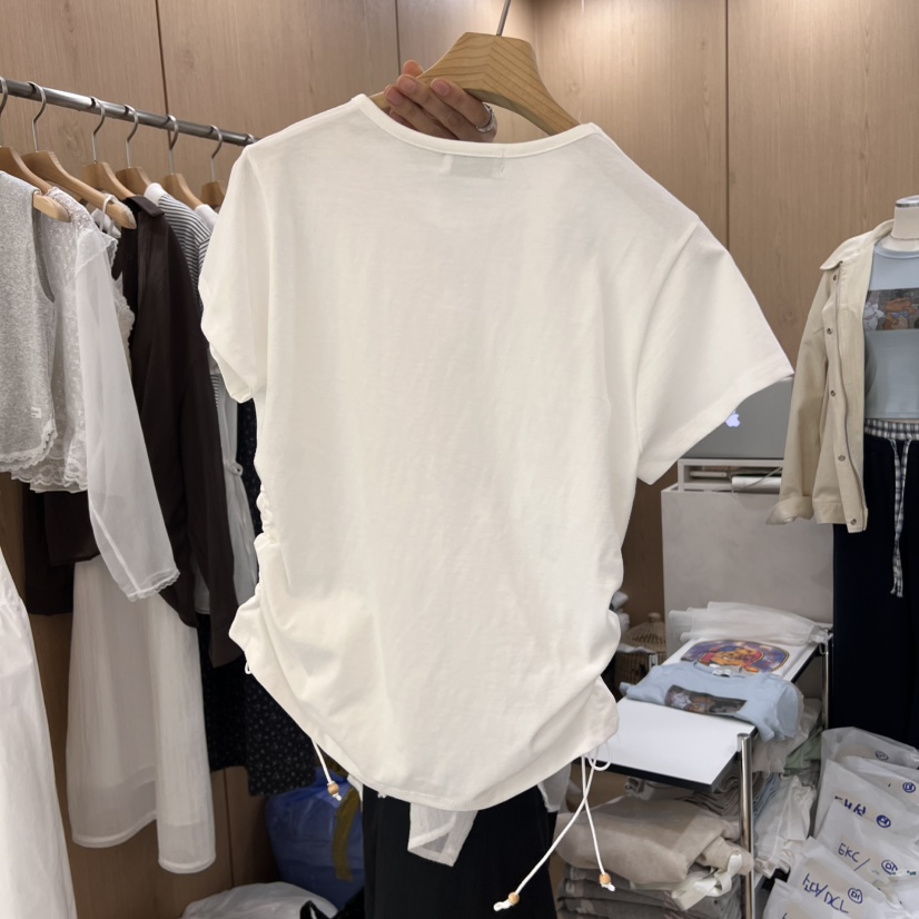 VILLABUTTON韓國代購女裝新品真品時尚熱賣25春夏人氣休閑T恤VILLABUTTONT恤