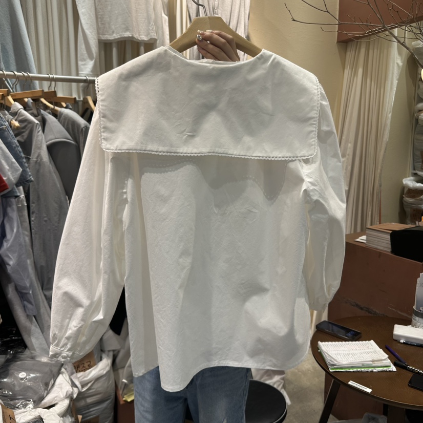 MIENNE韓國代購女裝新品熱賣25春夏人氣休閑真品襯衫蕾絲衫MIENNE襯衫/蕾絲衫