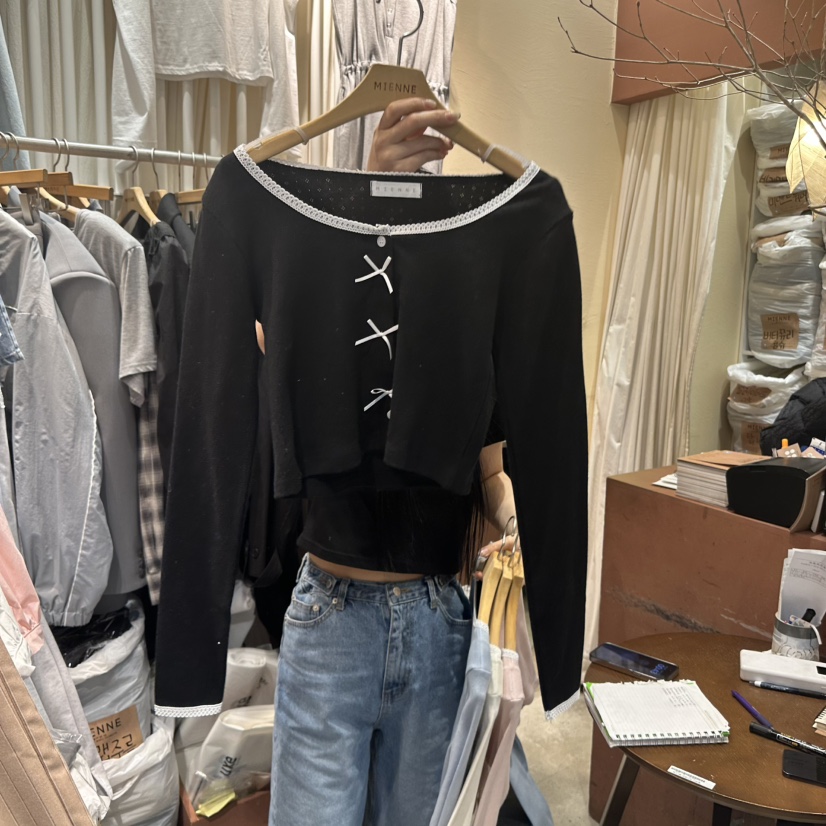 MIENNE韓國代購女士新品真品職業人氣休閑熱賣25春夏長袖T恤MIENNE長袖T恤