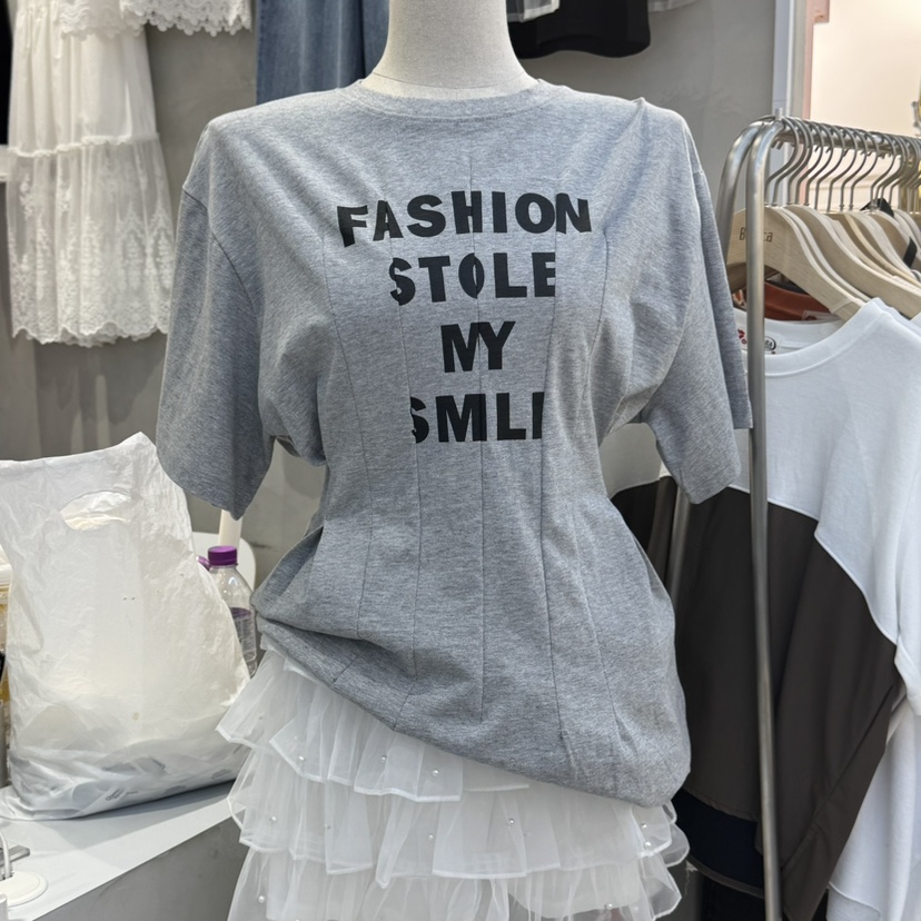 BONITA-Q東大門代購女士新品真品職業人氣時尚休閑25春夏T恤BONITA-QT恤圖色1