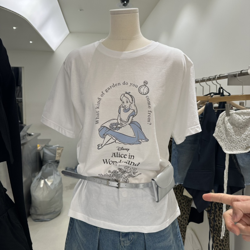 REPELLER韓國直郵㊣東大門實拍女裝新品休閑25春夏熱賣時尚T恤REPELLERT恤圖色1