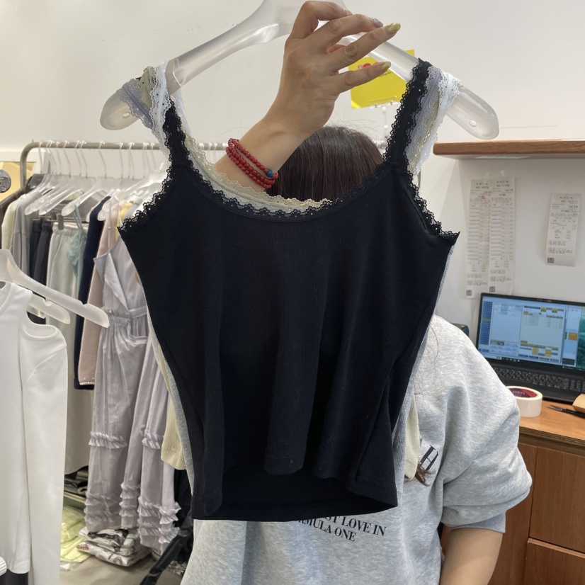 FRUIT BASKET韓國直郵㊣東大門實拍女裝新品時尚人氣吊帶背心FRUIT BASKET吊帶/背心