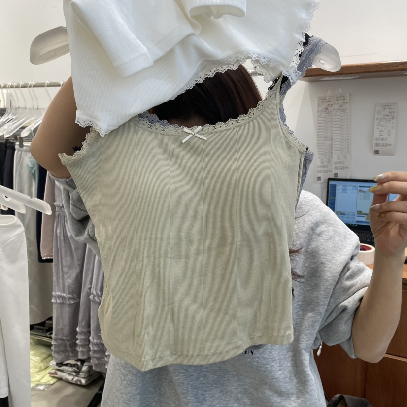 FRUIT BASKET韓國直郵㊣東大門實拍女裝新品時尚人氣吊帶背心FRUIT BASKET吊帶/背心圖色2