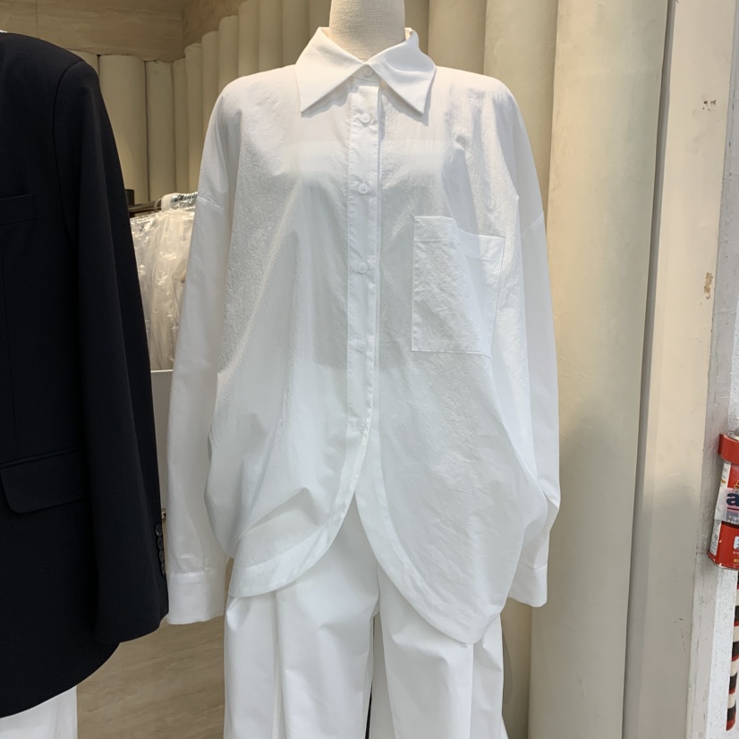 OUS/INCH-L東大門代購女裝新款真品職業推薦休閑襯衫蕾絲衫OUS/INCH襯衫/蕾絲衫