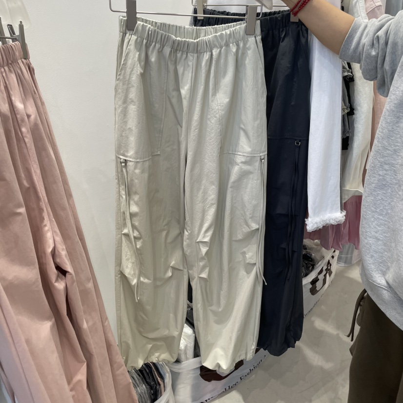 FRUIT BASKET韓國直郵㊣女裝新品25春夏時尚休閑褲工裝褲拉鏈FRUIT BASKET休閑褲圖色3