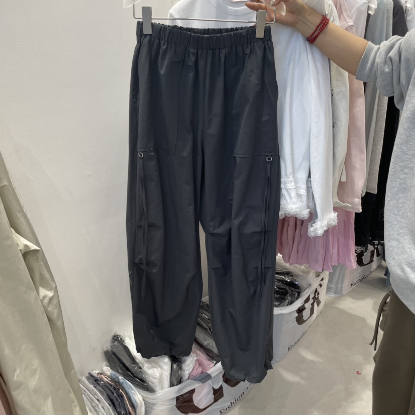 FRUIT BASKET韓國直郵㊣女裝新品25春夏時尚休閑褲工裝褲拉鏈FRUIT BASKET休閑褲圖色4