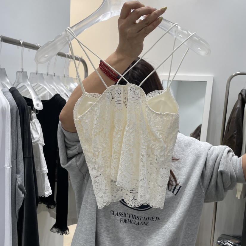 FRUIT BASKET直郵韓國代購㊣女裝新品休閑25春夏時尚吊帶背心FRUIT BASKET吊帶/背心