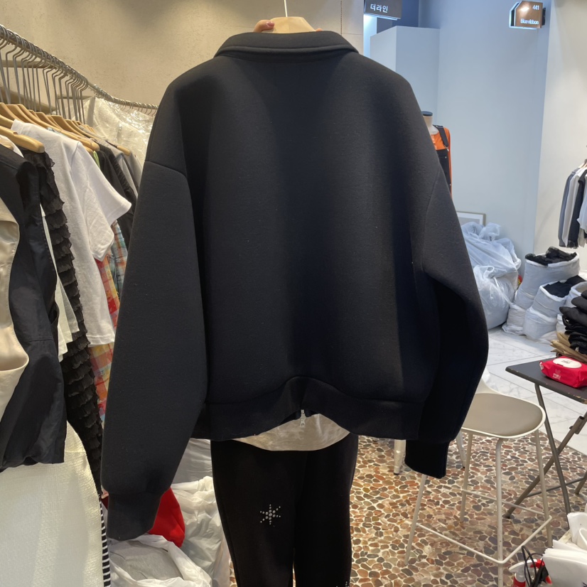THE LINE-Q韓國㊣直郵東大門代購女裝新品職業休閑夾克拉鏈THE LINE-q夾克
