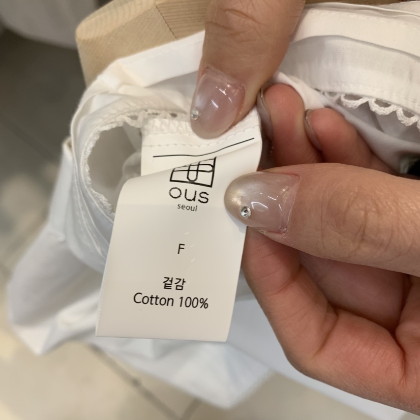 OUS/INCH-L韓國直郵㊣東大門實拍女裝新款職業襯衫蕾絲衫蕾絲OUS/INCH襯衫/蕾絲衫