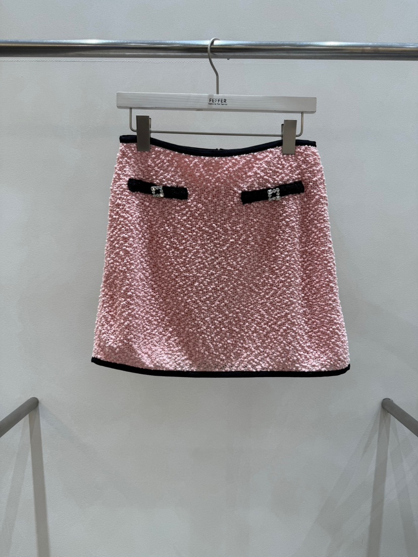 FEFFER韓國㊣直郵東大門代購女裝新品25春夏推薦職業人氣短裙FEFFER短裙圖色3