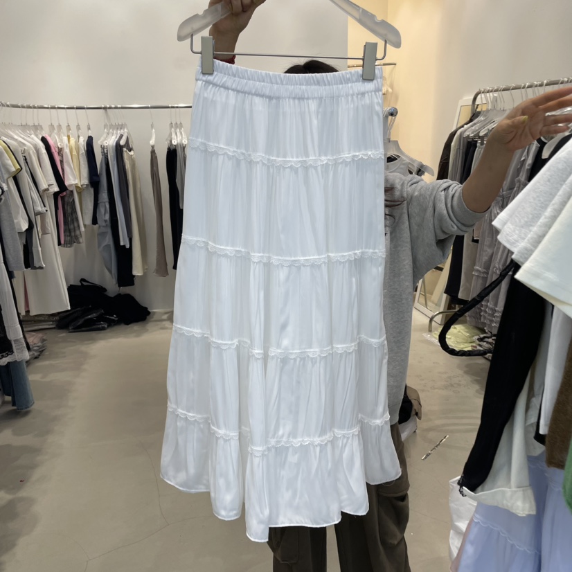 FRUIT BASKET韓國㊣直郵東大門代購女裝新品25春夏半身裙中短裙FRUIT BASKET半身裙/中短裙