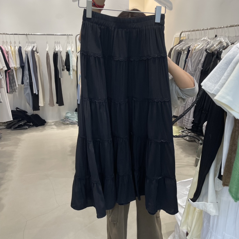 FRUIT BASKET韓國㊣直郵東大門代購女裝新品25春夏半身裙中短裙FRUIT BASKET半身裙/中短裙圖色5